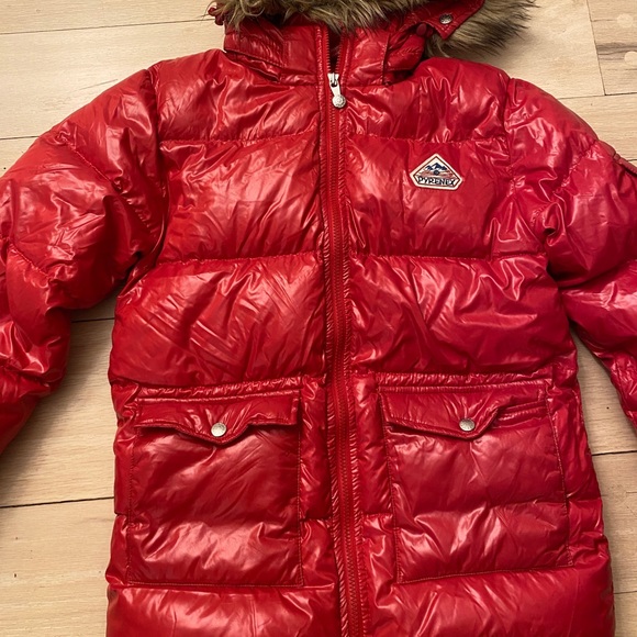 Pyrenex down jacket red sz14